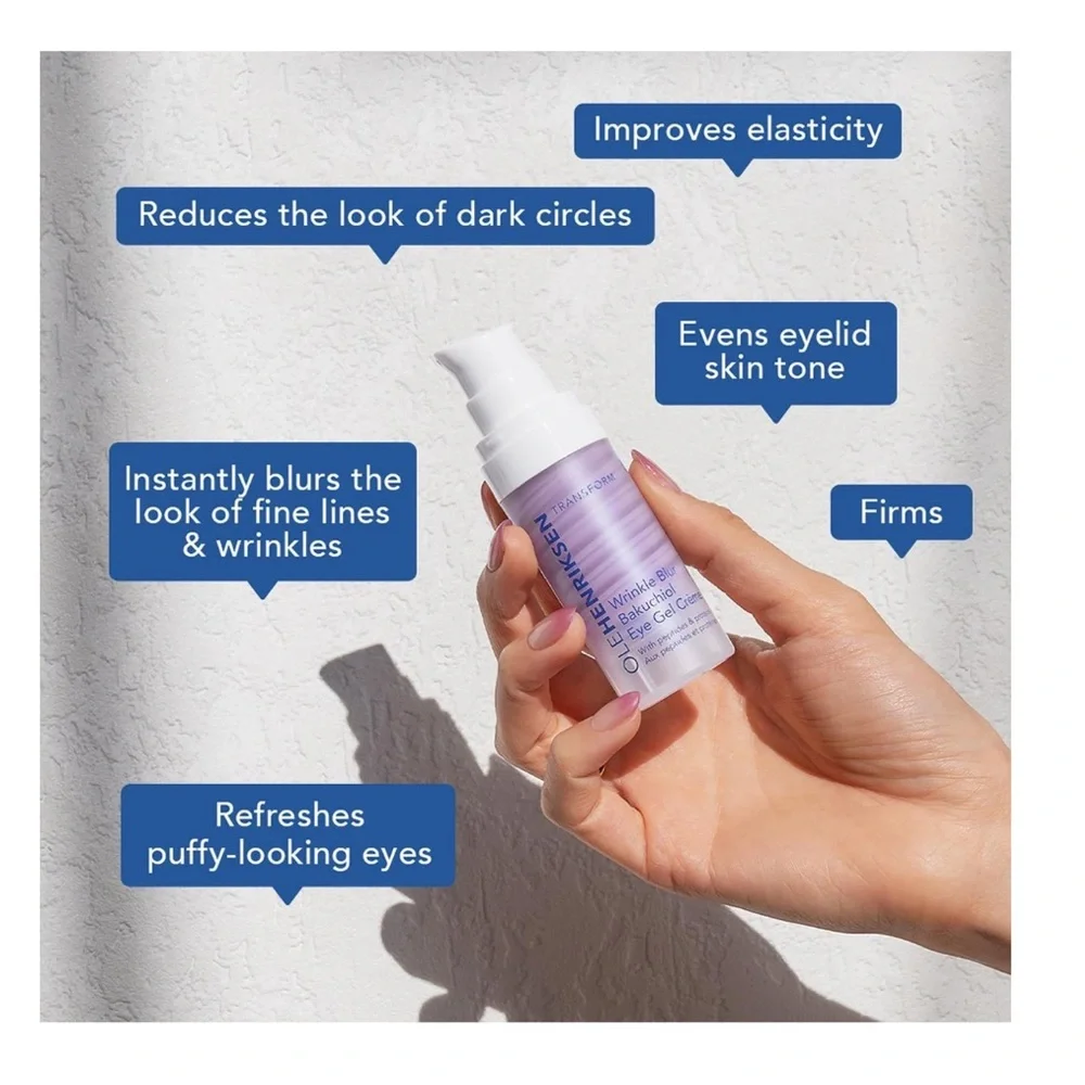 OLE HENRIKSEN Wrinkle Blur Bakuchiol Eye Gel Crème 0.6oz $52 NIB